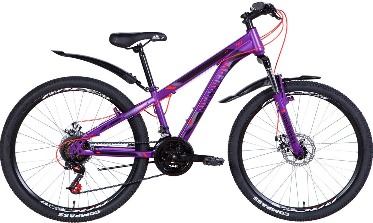 Фотография Велосипед Discovery TREK AM DD 26" (2021) 2021 Фиолетовый 